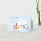 Happy Birthday Mouse Card Karte (Vorderseite)