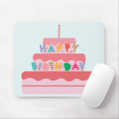 Happy Birthday Mouse Mat Mousepad (Mit Mouse)