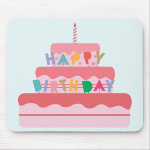 Happy Birthday Mouse Mat Mousepad
