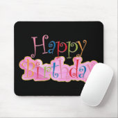 Happy Birthday Mouse Pad Mousepad (Mit Mouse)