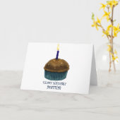 Happy Birthday Muffin Karte (Gelbe Blume)