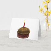 Happy Birthday Muffin Karte (Gelbe Blume)