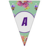 Happy Birthday Mum Blume Floral Party Bunting Wimpelkette (Zweite Fahne)