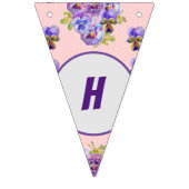 Happy Birthday Mum Blume Floral Party Bunting Wimpelkette (Erste Fahne)