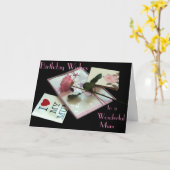 HAPPY BIRTHDAY MUM GREETING CARD KARTE (Gelbe Blume)