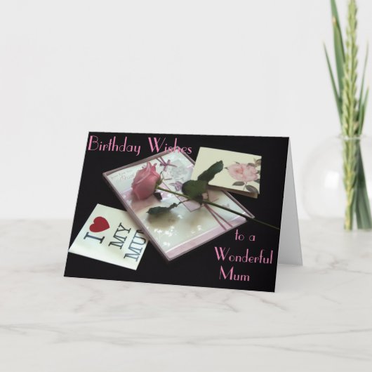 HAPPY BIRTHDAY MUM GREETING CARD KARTE (Vorderseite)