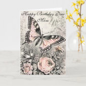 HAPPY BIRTHDAY MUM GREETING CARD KARTE (Gelbe Blume)