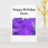 Happy BIrthday Mum Karte (Gelbe Blume)