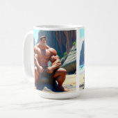 Happy Birthday Muscleman Kaffeetasse (Vorderseite Links)