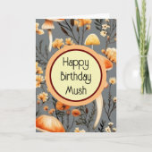 Happy Birthday Mush Karte (Vorderseite)