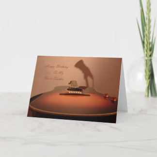 Happy Birthday Music Teacher Karte