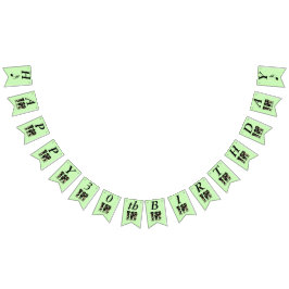 Happy Birthday Musician schwarze Katzen spielen Mu Wimpelkette