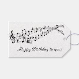 Happy Birthday Musiknotens Geschenkanhänger