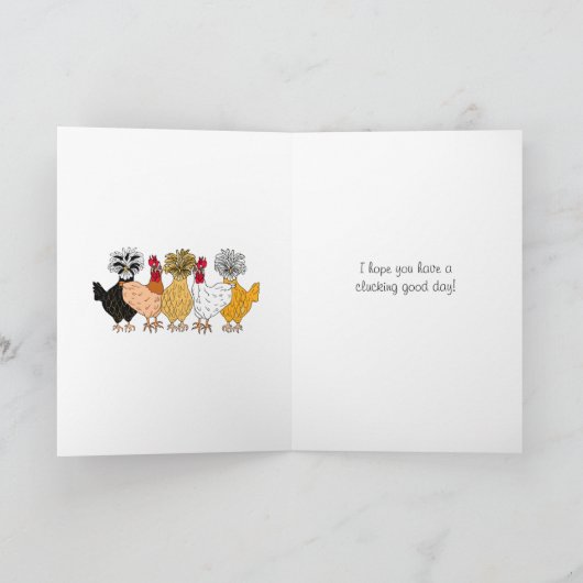 Happy Birthday Mutter Clucker Funny Chicken Karte (Innenseite)