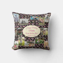 Happy Birthday Mutter Familienfoto Collage Templat