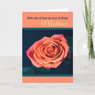 Happy Birthday Mutter Schöne Peach Farbige Rose Feiertagskarte