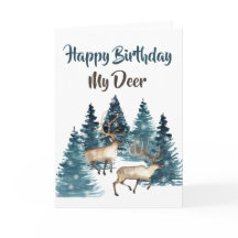 Happy Birthday My Deer Card