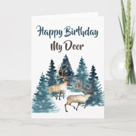 Happy Birthday My Deer Card Karte