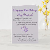 Happy Birthday My Friend Karte (Gelbe Blume)