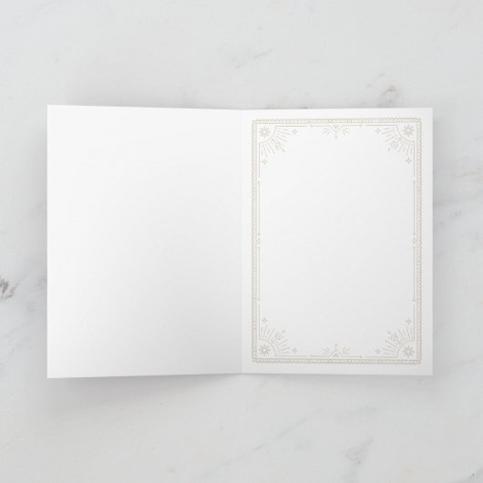 Happy Birthday Mystic Leo Zodiac Horoskop Card Einladung (Innenseite)