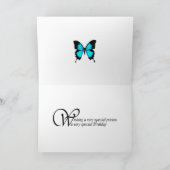 Happy Birthday Nachbarschaft, Landschaft mit Tor Karte (Innenseite)