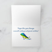 Happy Birthday Name anpassbar mit Mahi Mahi Mahi Karte (Innenseite)