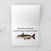 Happy Birthday Name Customizable Catfish Karte (Innenseite)