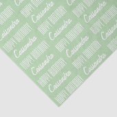 Happy Birthday Name Grüne Tissue Paper Seidenpapier (Ausschnitt)