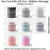 Happy Birthday & Name Hidden Message 093Gr Kaffeetasse