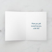 Happy Birthday (Name hinzufügen) | Junge auf dem F Karte (Innenseite)