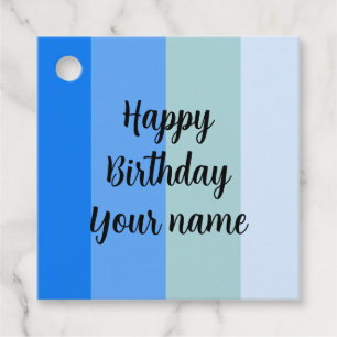 Happy Birthday Name Template Geschenkanhänger