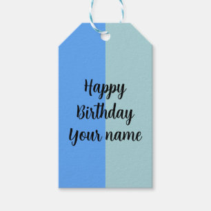 Happy Birthday Name Template Geschenkanhänger