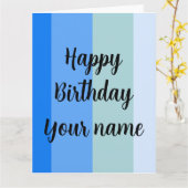 Happy Birthday Name Template Karte (Gelbe Blume)