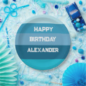 Happy Birthday Name Template Paper Plate Pappteller (Party)
