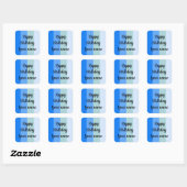 Happy Birthday Name Template Quadratischer Aufkleber (Blatt)