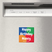 Happy Birthday Nancy Magnet (In Situ (Geschirrspüler))