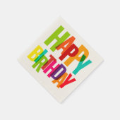 Happy Birthday Napkins Serviette (Ecke)