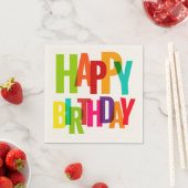 Happy Birthday Napkins Serviette (Beispiel)