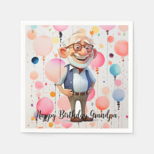 Happy Birthday Napkins Serviette