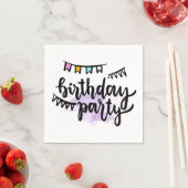 Happy Birthday Napkins Serviette (Beispiel)
