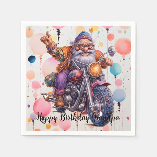 Happy Birthday Napkins Serviette (Vorderseite)