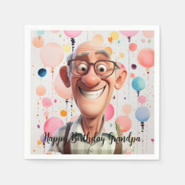 Happy Birthday Napkins Serviette