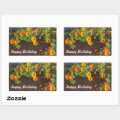 Happy Birthday Nasturtium Stickers (Blatt)