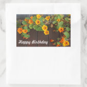 Happy Birthday Nasturtium Stickers (Tasche)