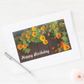 Happy Birthday Nasturtium Stickers (Umschlag)
