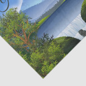 Happy Birthday Naturel Bergwelt Bergsee-Zauber Seidenpapier (Ausschnitt)