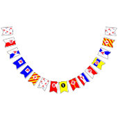 Happy Birthday Nautical Alphabet Bunting Flags Wimpelkette (Alle)