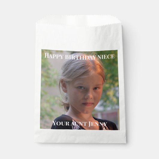 Happy Birthday Nece Geschenk Geschenktütchen (Vorderseite)