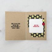 Happy Birthday Neffe Foto rot Karte (Innenseite)