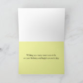 Happy Birthday Neighbor Chickadee Bird Karte (Innenseite)